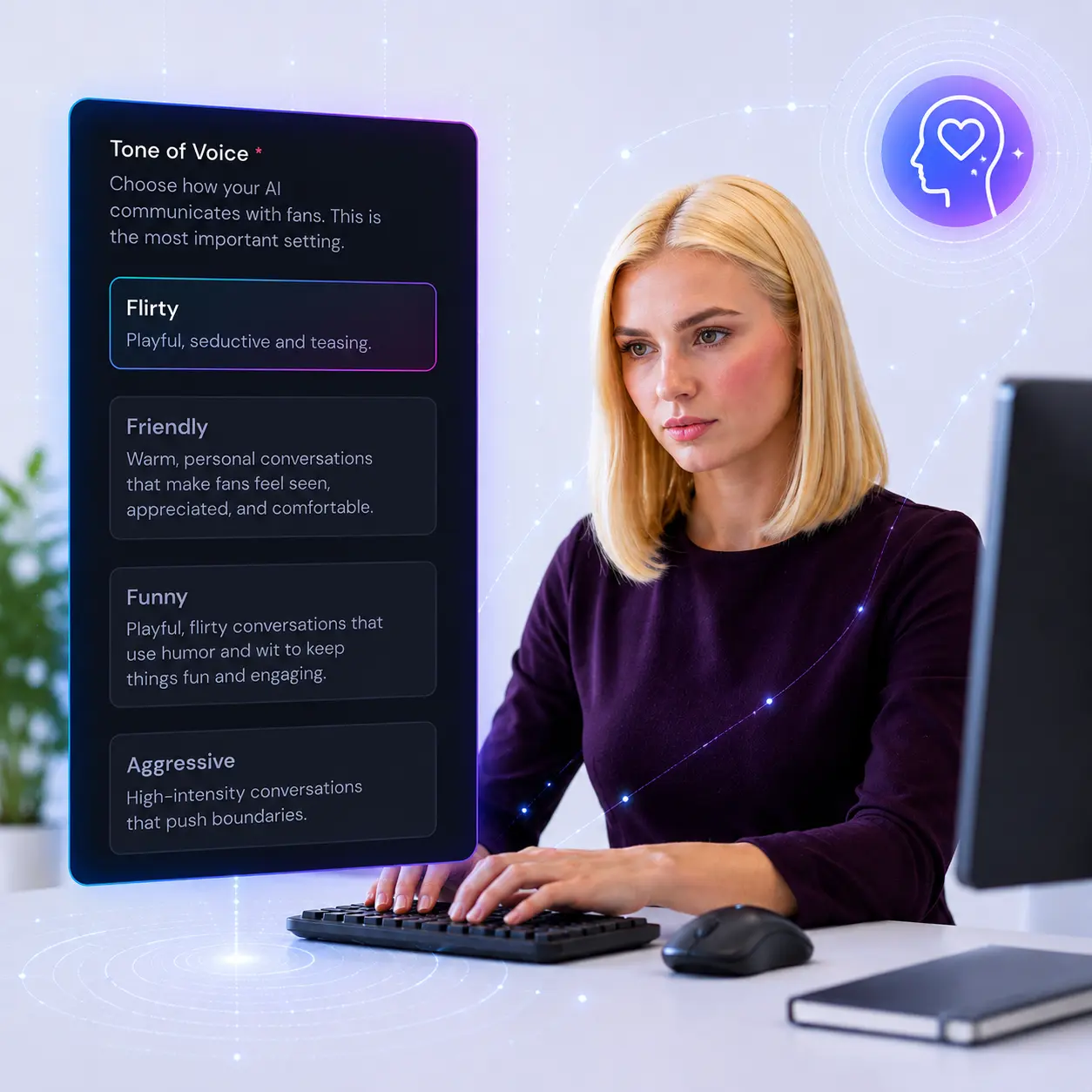 BSilk AI replies in the creator's voice and personality on OnlyFans and Fanvue